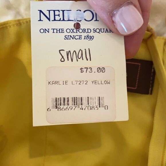 NWT Bustier Top Yellow Karlie Size Small - Picture 3 of 4